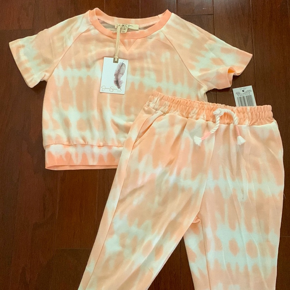 Toddler girl Jessica Simpson tie dye set